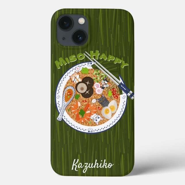 Coques Case-Mate iPhone Miso Happy - Kawaii Ramen Cats (Verso)