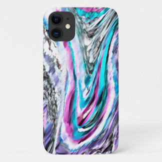 Case-Mate iPhone Case Misto de gradiente e chuviscado, ciano e rose