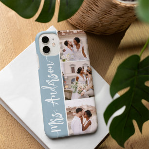 Coques iPhone 16 Mme New Name Mariage Couples Photo Collage