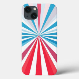 Case-Mate iPhone Case Mobile Motif rouge, bleu et gris