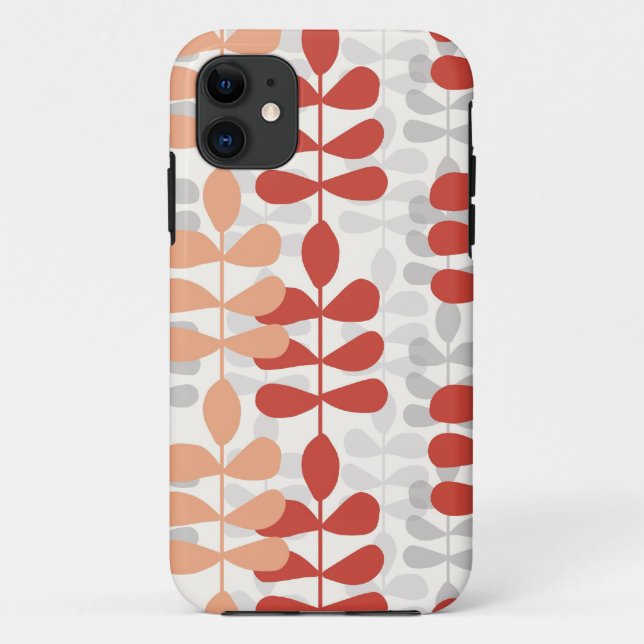 Coques Case-Mate iPhone Mod Moderne Feuille Fern Graphisme Design Motif Co (Dos)