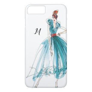 Coque iPhone 8 Plus/7 Plus Mode de couture du monogramme Apple sauvage