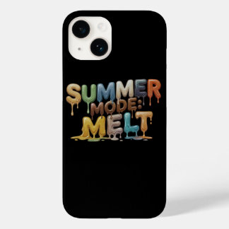 Coque Pour iPhone 14 Mode Été : Fonte – Texte qui fond drôle