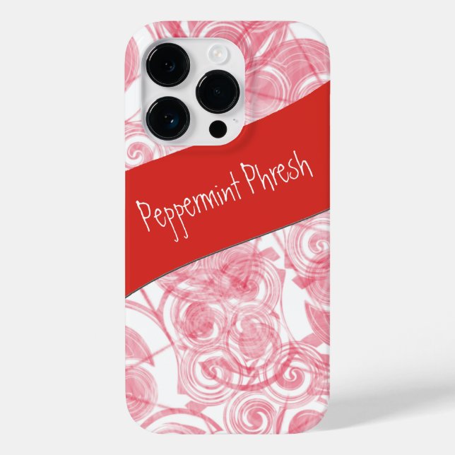 Coques Case-Mate iPhone Modèle Arrière - plan de la spirale rouge (Verso)