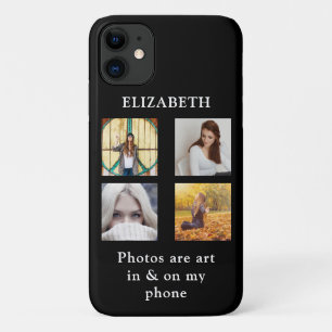 Case-Mate iPhone Case Modèle Collage Photo Personnalisé Avec Texte Noir