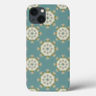 Coques Pour iPhone Modèle Damas avec éléments abstraits