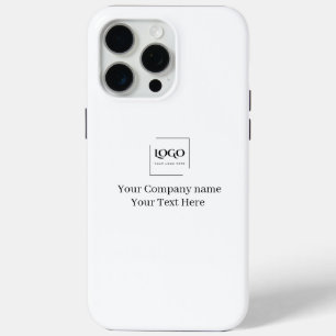 Coque iPhone 15 Pro Max Modèle de logo personnalisé élégant