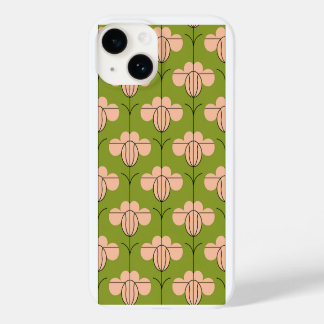 Coque Pour iPhone 14 Modèle floral Art Déco moderne - Pétales roses