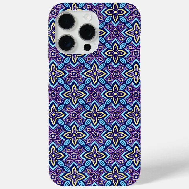 Coques Case-Mate iPhone Modèle floral géométrique Boho dynamique (Verso)