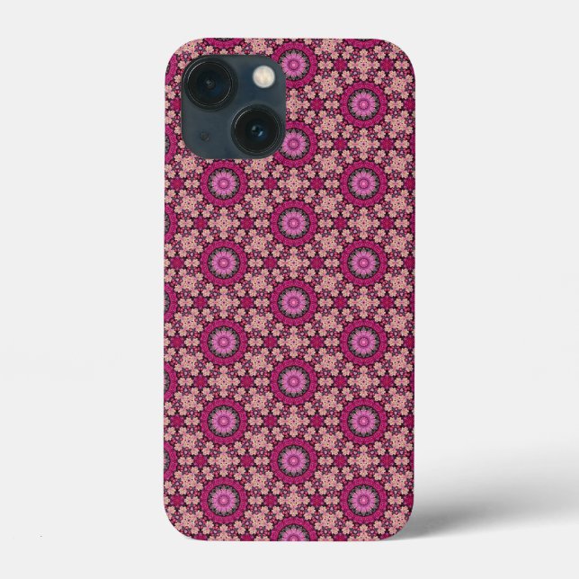Coques Case-Mate iPhone Modèle floral rose (Verso)