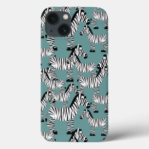 Etui iPhone 13 Modèle zèbre