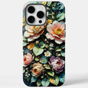 Coques iPhone 16 Pro Max Modèles floraux vintages