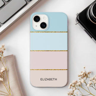 Coque Pour iPhone 14 Modern band | Elegant Pastel Green Tone