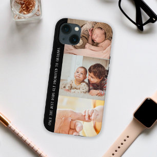 Case-Mate iPhone Case Modern Black 3 Photo Collage pour grand-père