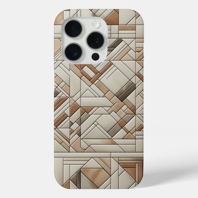 Coques Case-Mate iPhone Modern Geometric Mosaic Phone Case Abstract Linear (Verso)