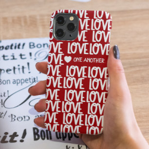 Case-Mate iPhone Case Modern Red Love Script Inspirational Verse Case-Ma