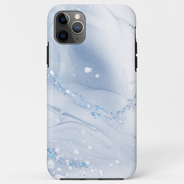 Coques Case-Mate iPhone Modern Stone Dusty Blue Marble (Dos)
