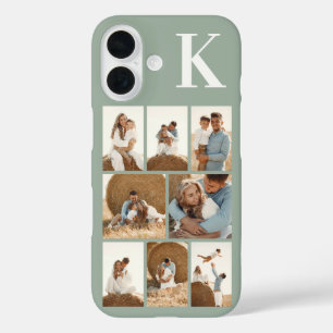 Coques iPhone 16 Moderne 8 Photo Vert Sauge