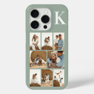 Coque iPhone 15 Pro Moderne 8 Photo Vert Sauge