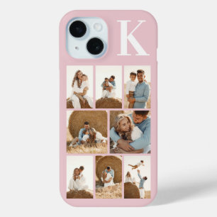 Coque Pour iPhone 15 Moderne 8 Rose Pâle Photo
