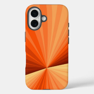 Coques iPhone 16 Moderne Abstrait Orange Rouge Vanille Graphique Fr