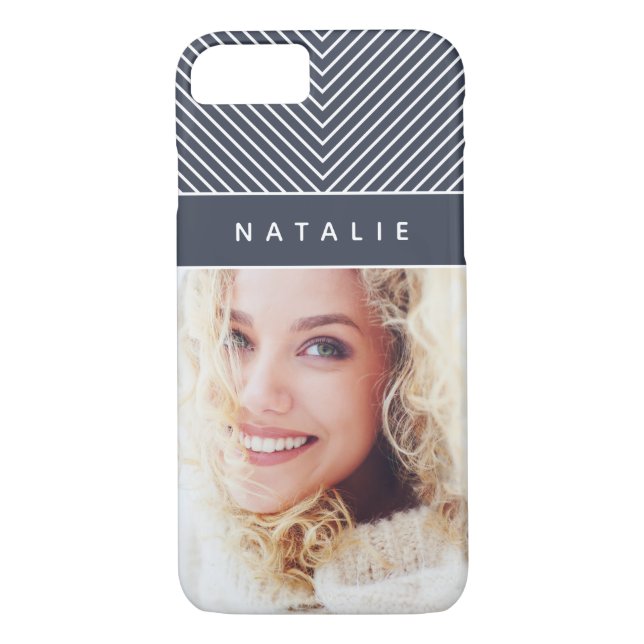 Coques Case-Mate iPhone Moderne, audacieuse, bande géométrique graphique p (Dos)