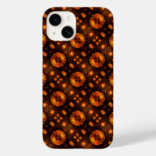 Coque Pour iPhone 14 Moderne Bohème Élégant Motif d'Art Abstrait Doré #