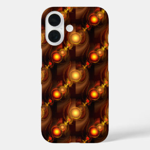 Coques iPhone 16 Moderne Élégant Boho Abstrait Motif Artistique en