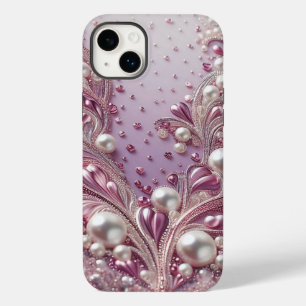 Coque Pour iPhone 14 Plus Moderne élégant jolis perles violettes Saint-Valen