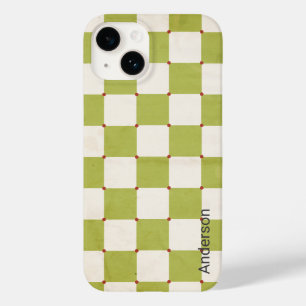 Coque Pour iPhone 14 Moderne Élégant Monogramme Ligne Rétro