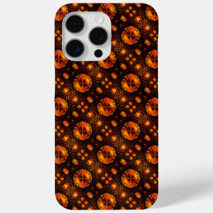 Coque iPhone 15 Pro Max Moderne élégante bohème dorée Motif d'art abstrait