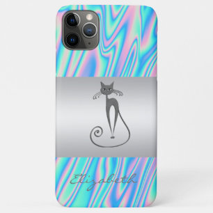 Case-Mate iPhone Case Moderne Élégante Féminine, Chat Holographique