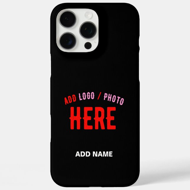 COQUES Case-Mate iPhone MODERNE ET MODERNE PERSONNALISABLE NOIR VÉRIFIÉ (Verso)