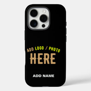 COQUES iPhone 16 PRO MODERNE ET MODERNE PERSONNALISABLE NOIR VÉRIFIÉ
