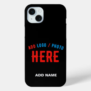 COQUE iPhone 15 MINI MODERNE ET MODERNE PERSONNALISABLE NOIR VÉRIFIÉ