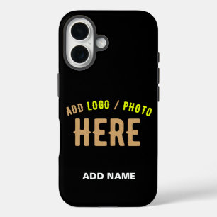 COQUES iPhone 16 MODERNE ET MODERNE PERSONNALISABLE NOIR VÉRIFIÉ