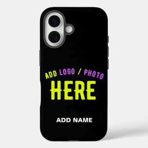 COQUES iPhone 16 MODERNE ET MODERNE PERSONNALISABLE NOIR VÉRIFIÉ