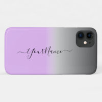 moderne lilas-gris ombré personnalisé