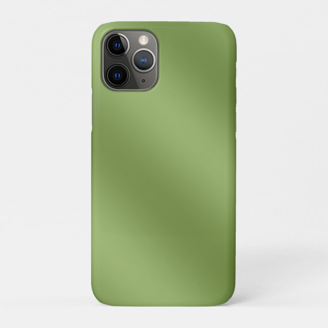 Coques Case-Mate iPhone Moderne mignon Solide dégradé vert motif d'onde (Dos)