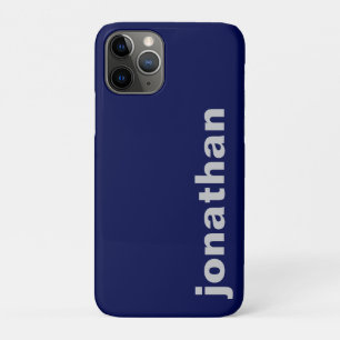 Case-Mate iPhone Case Moderne Monogramme Bleu Nuit