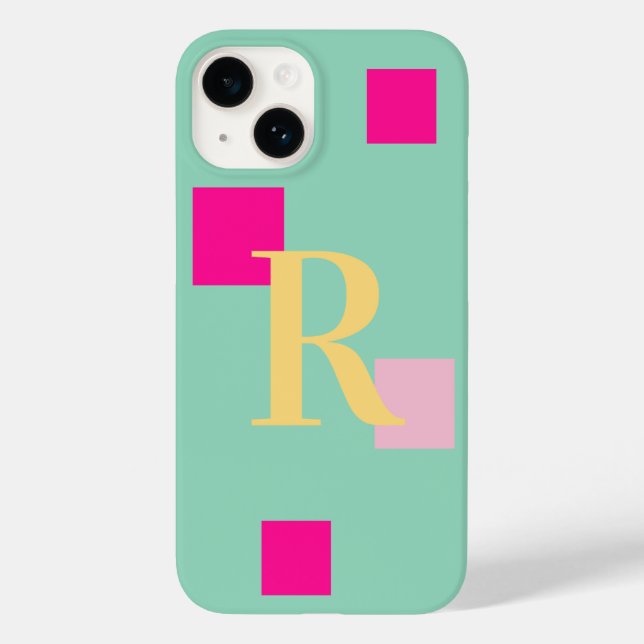 Coques Case-Mate iPhone Moderne Pastel Monogram (Verso)