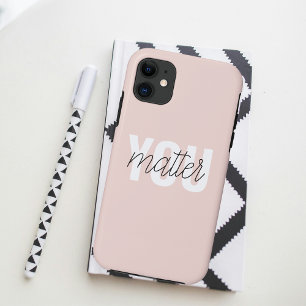Case-Mate iPhone Case Moderne Pastel Rose Vous Comptez Inspiration Citat