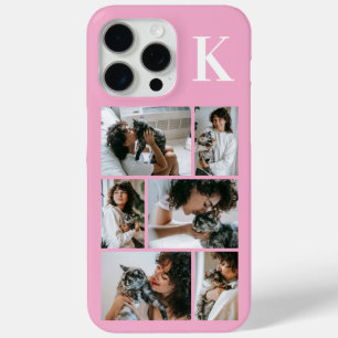 Coque iPhone 15 Pro Max Moderne Photo Rose 6 Animaux de Compagnie