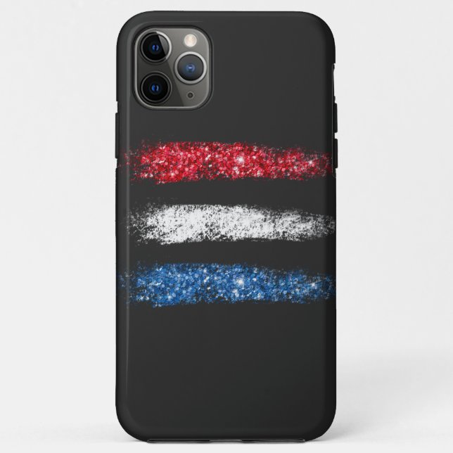 Coques Case-Mate iPhone *~* Moderne Simple - Drapeau Abstrait américain (Dos)