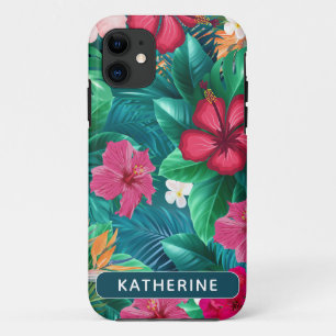 Case-Mate iPhone Case Moderne tendance fleurs tropicales et Monogramme f