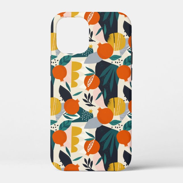 Coques Case-Mate iPhone Moderne tendance Preppy Chic Apricot et Feuille (Verso)