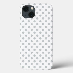 iPhone 13 Coque Modifier Pois gris N'importe quelle couleur Clique