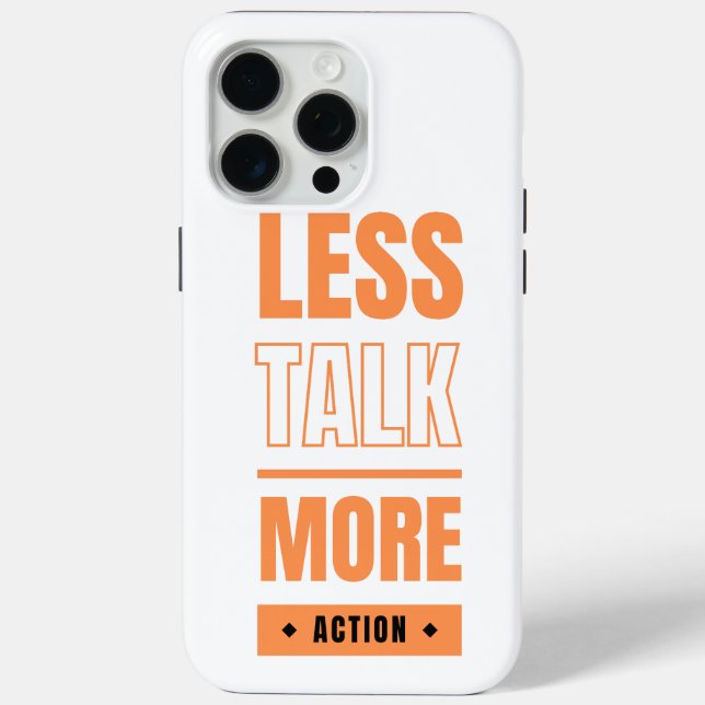 Coques Case-Mate iPhone moins de paroles, plus d'action (Verso)