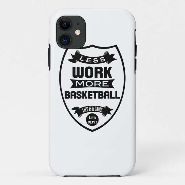 Coques Case-Mate iPhone Moins de travail plus de basket-ball (Dos)