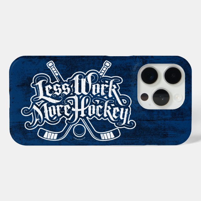Coques Case-Mate iPhone Moins de travail plus Hockey (Verso (horizontal))
